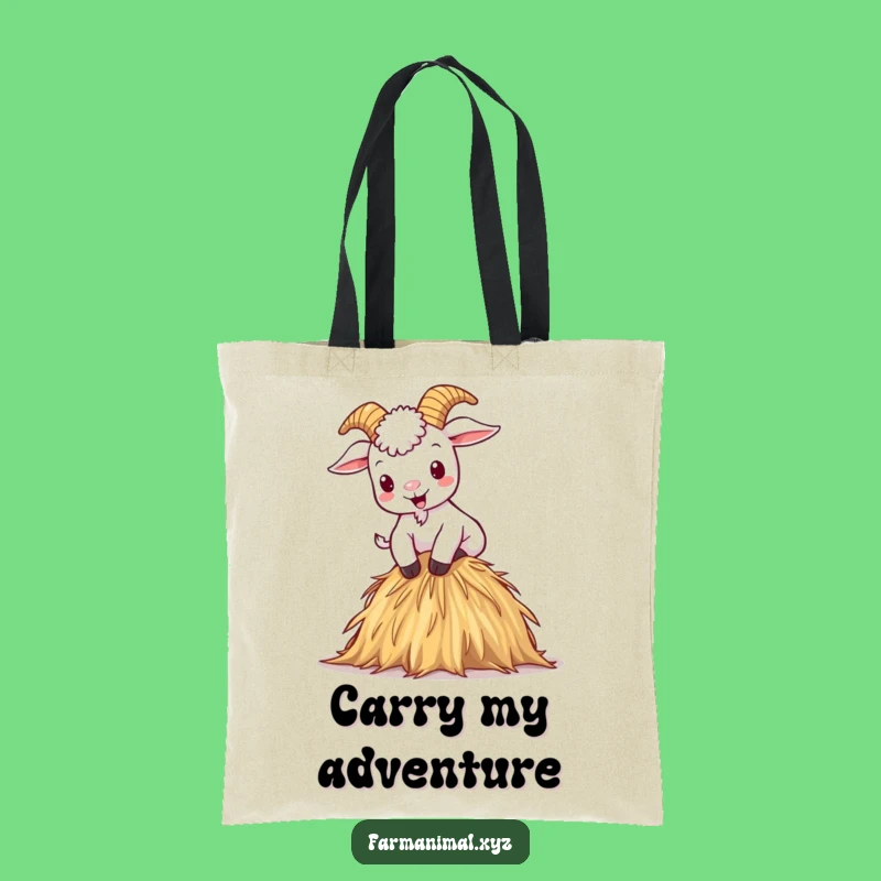 Funny Mischievous Goat Tote Bag - Carry Your Gear with Hilarious Farm Style